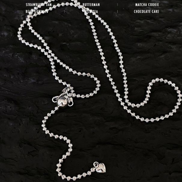 Crescent Pearl Bead Ribbon Star Heart Pull Necklace For Women Long Clavicle Chain Niche Design High-end Versatile_ipsvogv.com