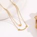 Simple and popular love double layer pendant necklace for women in Korean version, niche design, high-end stainless_ipsvogv.com