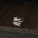 pure Zircon Meteor Star Silver S Niche Design, Fashionable And High-end Live Food Ring, Adjustable For Women Design, Ring,_ipsvogv.com