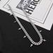 2025 New European And American Style Cross Cuban Chain Men's Thick Trend Hip-hop Titanium Steel Collarbone Chain Does Not Fade Necklace_ipsvogv.com
