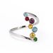 Creative S Silver Plated Colorful Circular Ring Jewelry_ipsvogv.com