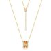 Light luxury Lulutong colorful zirconium necklace female S925 silver inlaid rainbow zircon clavicle pendant_ipsvogv.com