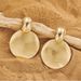 Earrings Light Luxury Large Disc Hanging Earrings Fashionable Temperament Round Hammered Earrings_ipsvogv.com