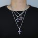 Cross Necklace Pendant Hip Hop Zircon Heavy Diamond Fashion Accessories High Street Personality Couple Necklace_ipsvogv.com