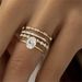 Sanjie's New Four Piece With Diamonds, Zircon Flowers, Engagement Anniversary Luxury Jewelry Ring Set_ipsvogv.com