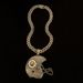 rugby Helmet Alloy Super Large Pendant With Exaggerated Personality And Domineering Men's Diamond Cuban Chain_ipsvogv.com