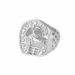 Hip hop titanium steel/stainless steel gold plated diamond horse head men's ring_ipsvogv.com