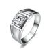 Jewelry Men's Wedding Diamond Inlaid Domineering Four Claw Couple Ring, Korean Version_ipsvogv.com