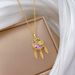 【 】 Lucky Grass Shop Dream Net Light Luxury Charm Gorgeous Full Diamond Necklace Women's Versatile Clavicle Chain_ipsvogv.com