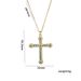 Jewelry Personality Hip-hop Necklace Versatile Full Diamond Cross Sweater Chain_ipsvogv.com