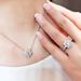S Pure Silver D Color Mosonite Sunflower Necklace with Advanced Design Sense, Light Luxury temperament, Clawbone Chain_ipsvogv.com