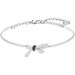Silver Black And White Full Diamond Bow Bracelet Female Element Crystal Bracelet Female Agency_ipsvogv.com