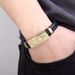 Men's letter stainless woven fashionable titanium steel leather rope bracelet for men_ipsvogv.com