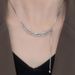 people 16000 Praise High End Zircon Wheat Ear For Women's Fashion, Niche Design, Adjustable Collarbone Chain, !_ipsvogv.com