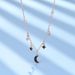 Star Moon Necklace Female Rose Gold With Elements Crystal Star Moon Clavicle Necklace_ipsvogv.com