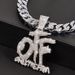 Fashionable Full Dia Hip-hop Men's Necklace Jewelry With A Sense Of OTF English Letter Single Pendant_ipsvogv.com