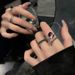 【 Collection Of 1819 People 】 Female Student Niche Design, Diamond Inlaid Zircon, Drip Glue Ins, Dark Style, High-end,_ipsvogv.com