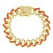 Cuban Chain Full Diamond Bar Men's Bracelet Hiphop Fashion Trendy Accessories 15mm Wide_ipsvogv.com