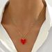 Fashion OL Love Necklace For Women, Personality Devil Eye Oil Drop Design, Niche Clavicle Chain, High Grade Necklace_ipsvogv.com