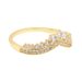 Women's Jewelry Crown Wishbone Ring - Elegant Stackable Princess Ring, Gold-Tone Fashion Statement Piece, Gift For Her, Sizes 50-60_ipsvogv.com