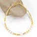 Cross 2mm Yellow Crystal Zircon Freshwater Pearl Bracelet Necklace Female Clavicle Chain Ins Fashionable Simple_ipsvogv.com