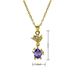 Micro Inlaid Necklace For Girls, Light Luxury, Niche Design, High End New Clavicle Chain, Strong Chain Gift, Tanzanite_ipsvogv.com