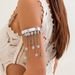 Western Regions Style Beaded Tassel Chain Arm Ring Bohemian Love Bracelet Jewelry For Women_ipsvogv.com