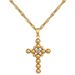 【 Full Body Titanium Steel 】 Round Bead Cross, Personalized And Minimalist. True Gold Necklace Inside The Furnace._ipsvogv.com