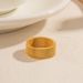 simple retro gold stainless steel 8mm wide mesh ring titanium steel non-fading personality versatile ring_ipsvogv.com