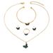 2024 New Personalized Inlaid Acrylic Bracelet Necklace Set with Versatile Butterfly Design Earrings_ipsvogv.com