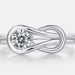 S925 Silver Moissanite Ring Surrounded By Brilliant Colored Gemstone Finger Ring Simple Personality Design All Match_ipsvogv.com