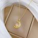 【 】 Moon Love Fashion Light Luxury Temperament Gorgeous Full Diamond Necklace Women's Versatile Clavicle Chain Titanium_ipsvogv.com
