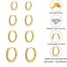 Women’s Jewelry Set Fashion Brass With Real Gold Plating Simple And Stylish Zircon Inlaid Ladies' Earrings Set Of Four_ipsvogv.com