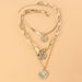 Bohemian Retro Alloy Round Coin Pendant Necklace Creative Personality Necklace_ipsvogv.com