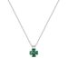 Silver Plated Heavy Duty Emerald Necklace For Women, Natural Colored Gemstone, Four Leaf Clover Earrings, Emerald Lucky Clover Open Ring_ipsvogv.com