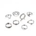 Hot Selling Accessory, Cat Hollow Heart Ring, Personalized Open Arrow, 8-piece Set For Women_ipsvogv.com