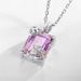 new Atmospheric Light Luxury Amethyst Pendant Female S925 Silver Inlaid Two Color Gemstone Necklace Fashion Customization_ipsvogv.com