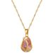 【 Titanium Steel 】 Luxury Large Internet Celebrity Same Style Tulip Deep Pink Necklace For Women's Fashion Trend 【 】 【 】 【 】_ipsvogv.com