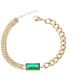 Fashion simple zircon double chain stacking necklace for women square all match light luxury fashion jewelry set_ipsvogv.com