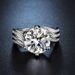 Hot Selling Princess Large Dove Egg Luxury 5-Carat for Women High Carbon Mosan Diamond Ring_ipsvogv.com