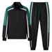 Men's Clothing Spring and Autumn Men's New Casual Sports Suit Youth Fashion Stand Collar Cardigan Two piece Jacket Men_ipsvogv.com