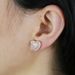 Women's Jewelry Heart Shaped Zircon Earrings Niche Design High End Earrings Accessories_ipsvogv.com