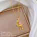 Titanium Steel 【 】 Multi Element Style Copper Micro Inlaid Necklace Combination Women's Genuine Gold Electroplating Ins 【 】_ipsvogv.com