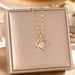Korean Version Titanium Steel With Zircon Heart Pendant For Women, High-end And Niche, Light Luxury Collarbone Necklace_ipsvogv.com