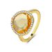 Women's Jewelry Natural Synthetic Crystal Irregular Triangular Colored Stone Crystal Transparent Color Retaining Ring Female Geometric Creative Design_ipsvogv.com