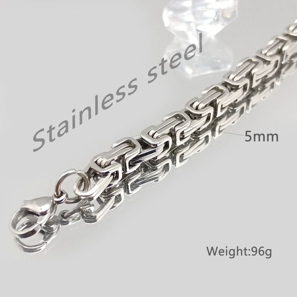 Stainless Bracelet Titanium Steel Trendy Men's Imperial Dragon Bone Chain Non-Fading Jewelry_ipsvogv.com