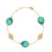 Women's Jewelry Beaded Edge Claw Set Faceted Multi Color Artificial Gemstone Teardrop Bracelet Summer New Style Exquisite Jewelry Fashion Hand Jewelry_ipsvogv.com