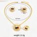 Light luxury style earrings, necklace, jewelry set, personalized zircon flower inlay, niche design, ring, long necklace_ipsvogv.com