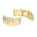Hip Hop Braces Real Gold Electroplating Micro Inlaid Zircon Fangs Gold Braces Halloween Accessories_ipsvogv.com