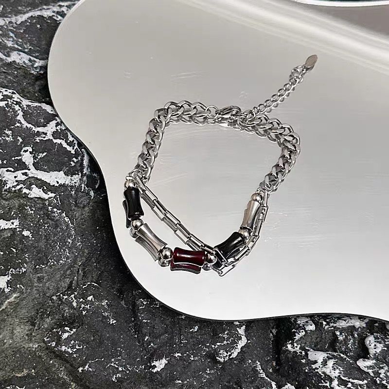 Niche Cuban Design Bracelet For Men High-end Trendy Cool Style Titanium Steel Hip-hop Men's Jewelry_ipsvogv.com